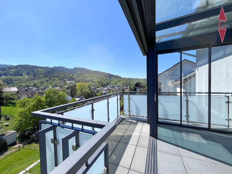 Blick vom Balkon/Wintergarten