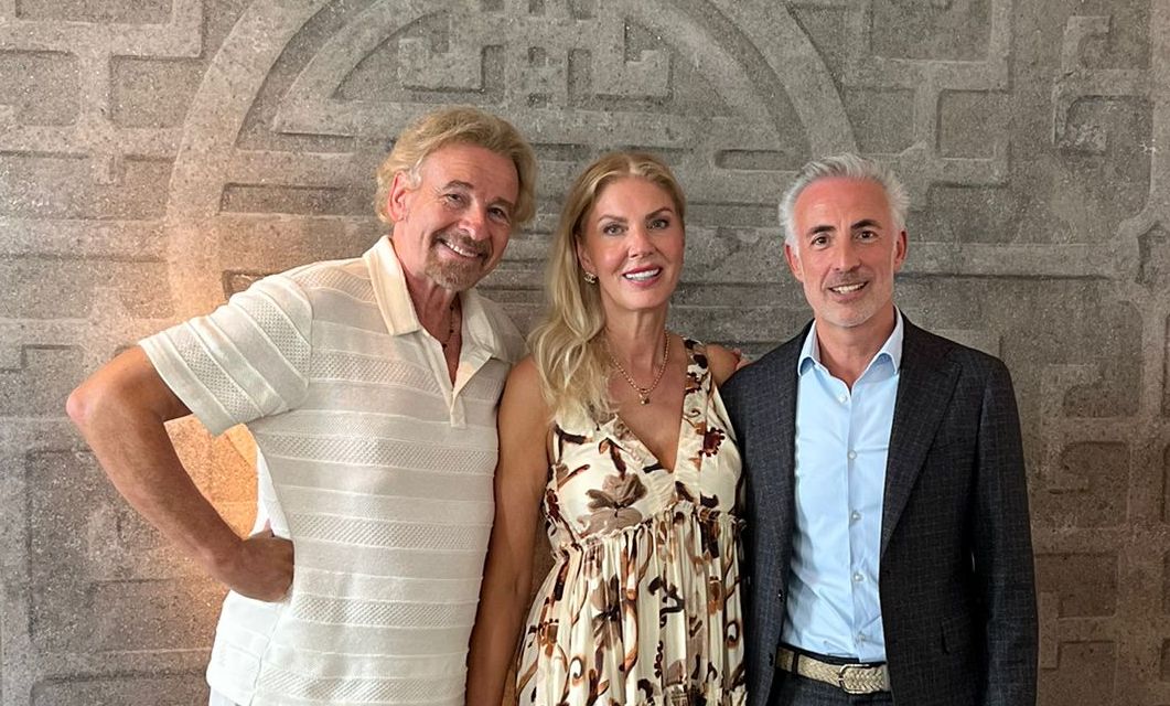Karina und Thomas Gottschalk mit Tobias Weber-Buhre